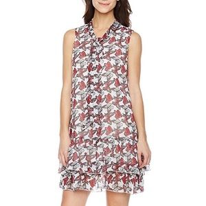 NWOT Butterfly Print Sleeveless Shift Dress